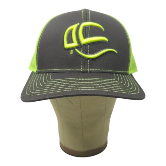 Outdoor Cap 3D Embroidered Mesh Snapback Trucker Baseball Hat Fluorescent Green - Picture 9 of 13